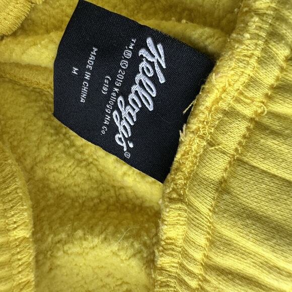 Kellogg’s Eggo Waffles Yellow Tracksuit Hoodie Sweatpants Set Unisex Size S M - Picture 13 of 16